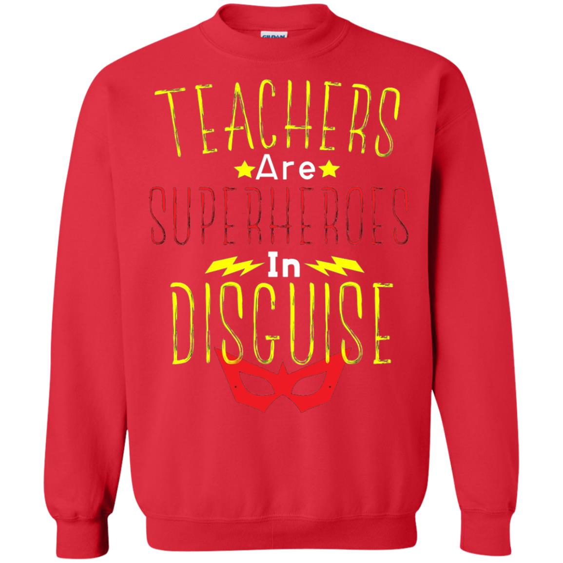 Teacher Super Hero In Disguise T-shirt Teacher Red