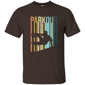 Parkour T-shirt Distressed Style Parkour Silhouette