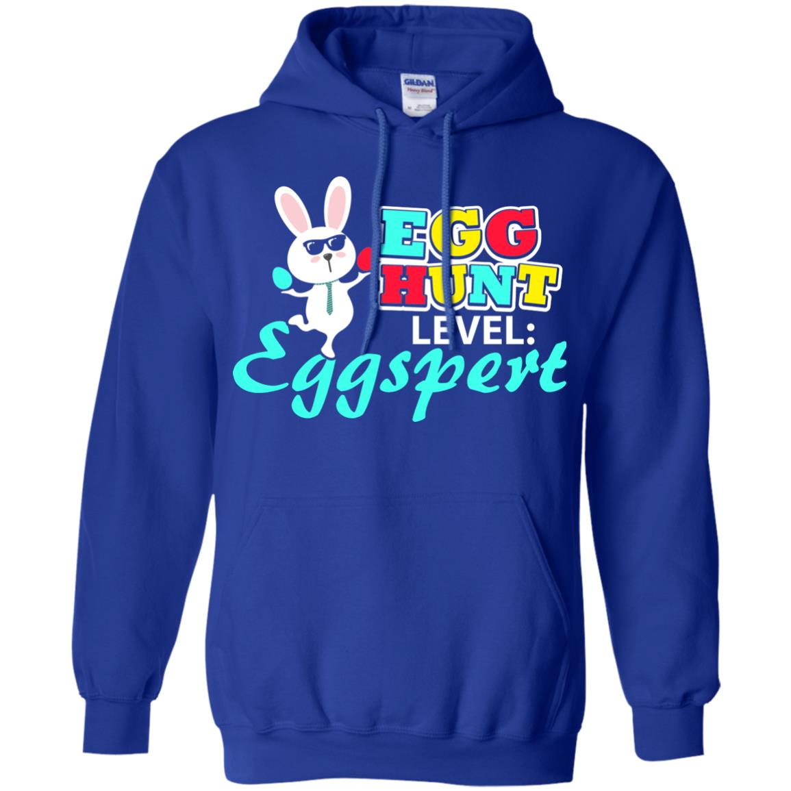 Egg Hunt Level Eggspert Easter Holiday T-shirt Royal
