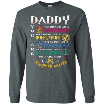 Daddy Our  Favorite Wizard Harry Potter Fan T-shirtG240 Gildan LS Ultra Cotton T-Shirt