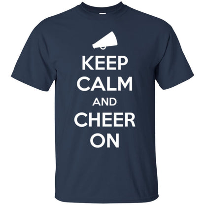 Cheerleader T-shirt Keep Calm And Cheer On Navy