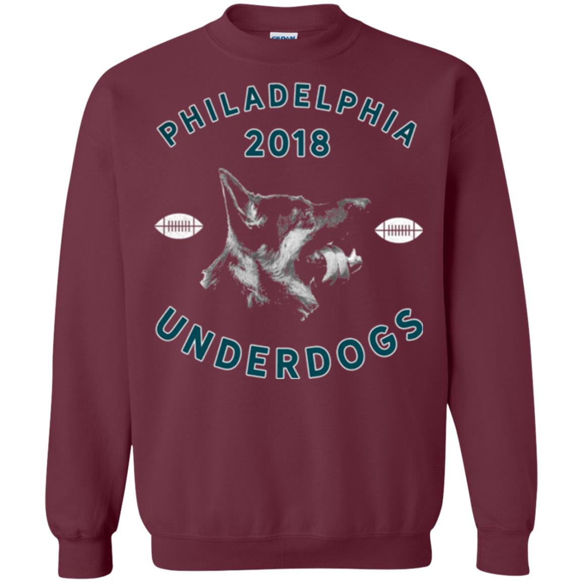 Dog Lover T-shirt Philly Philadelphia Underdogs Lii Game Day Maroon