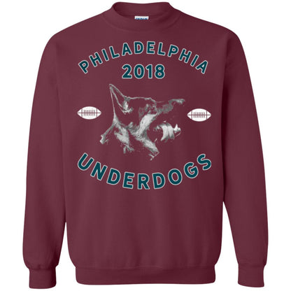 Dog Lover T-shirt Philly Philadelphia Underdogs Lii Game Day Maroon