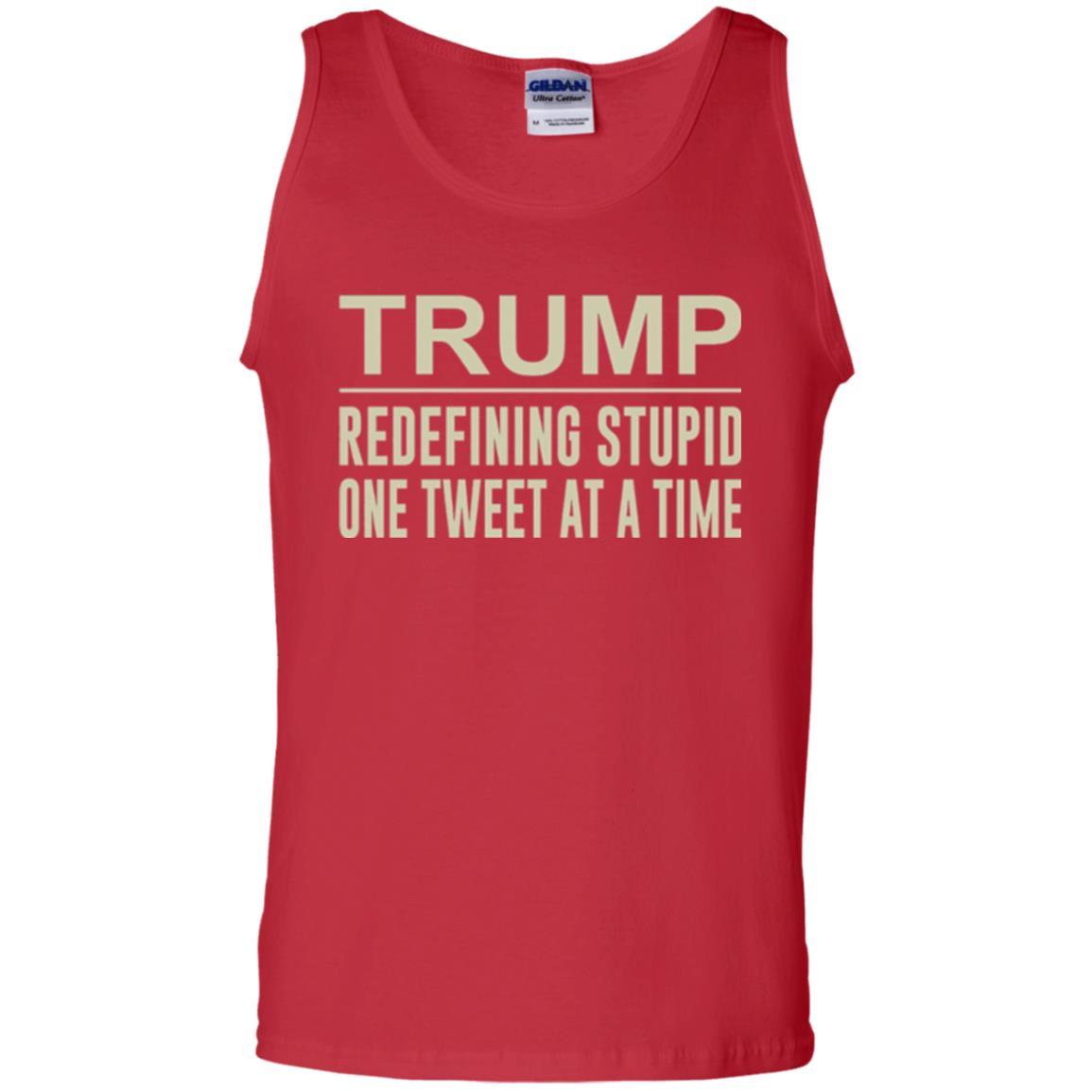 Political T-shirt Trump Redefining Stupid One Tweet At A Time Red