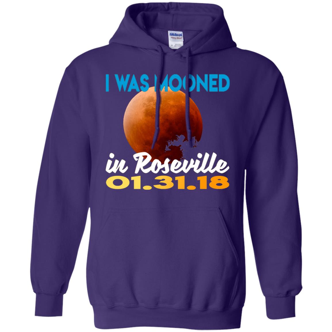 Mooned In Roseville Lunar Eclipse Matching Family T-shirt Purple