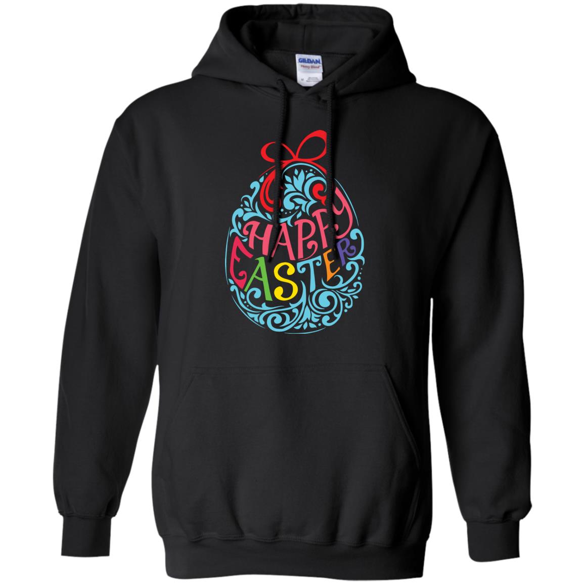 Happy Easter Day T-shirt Black