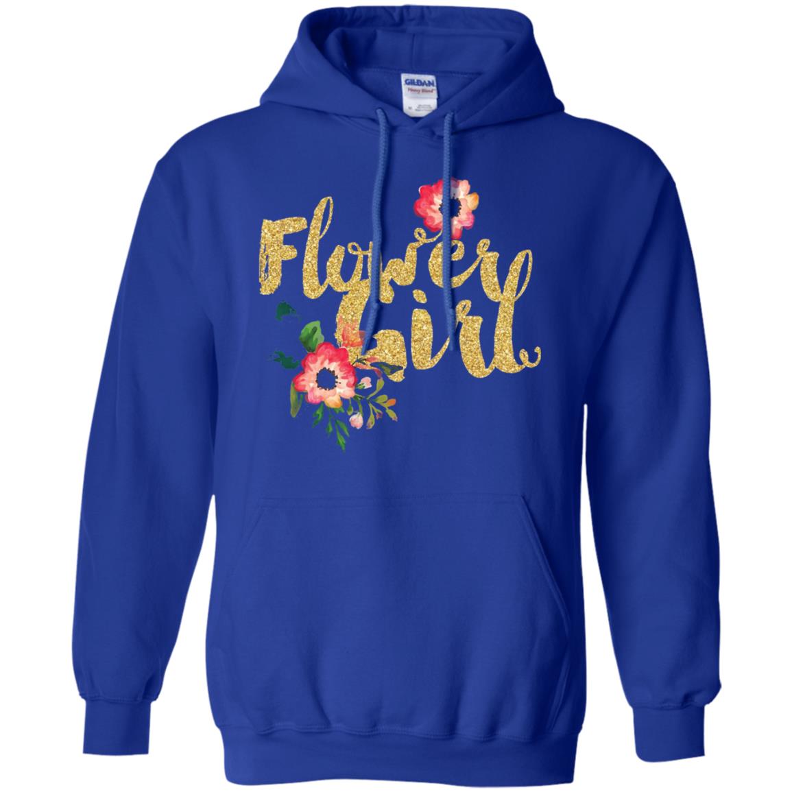 Flower Girl Bridesmaid Wedding Reception T-shirt Royal