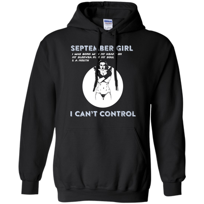 September Girl I Was Born With My Heart T-shirt Black