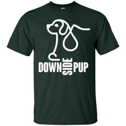 Dog Lover T-shirt Down Side Pup T-shirt Forest Green