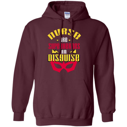 Nurse Are Superheroes In Disguise Movie Fan T-shirt Maroon