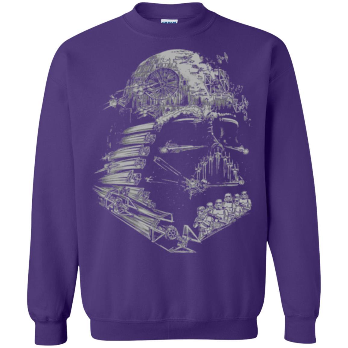 Film T-shirt Star Wars Darth Vader Build The Empire Graphic Purple