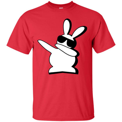 Dabbing Hip Hop Bunny Easter Dab Rabbit Dance T-shirt Red