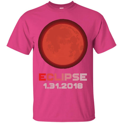 Eclipse January 31st 2018 Total Lunar Eclipse T-shirt Heliconia