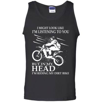 Funny Motocross T-shirt I_m Riding My Dirt Bike Black