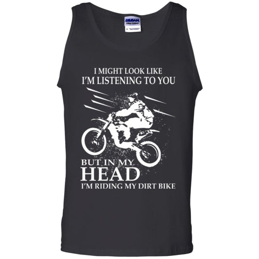 Funny Motocross T-shirt I_m Riding My Dirt Bike Black