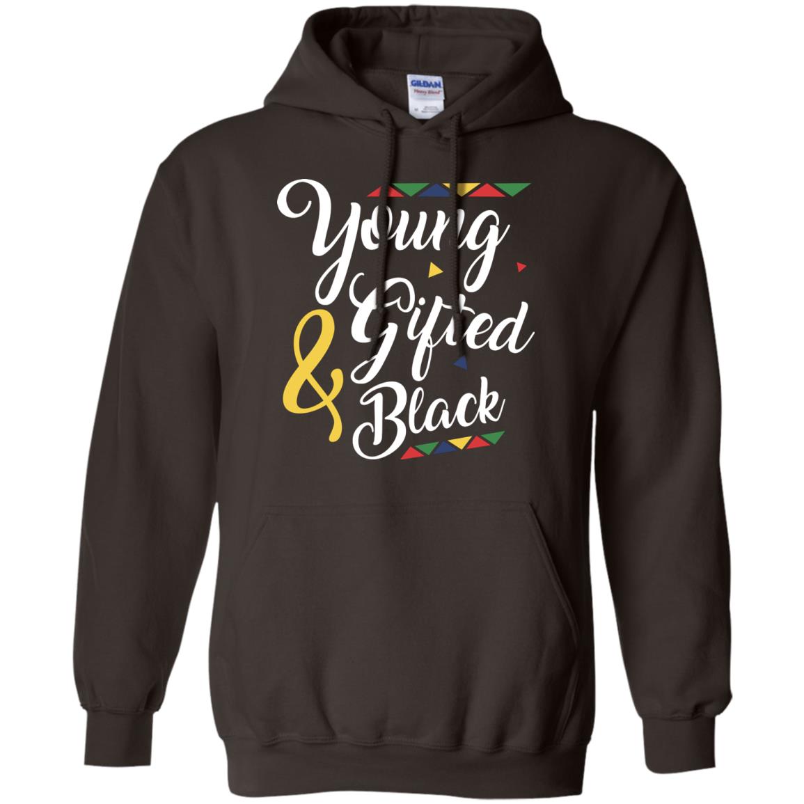 African American T-shirt Young Gifted And Black Dark Chocolate