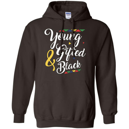African American T-shirt Young Gifted And Black Dark Chocolate