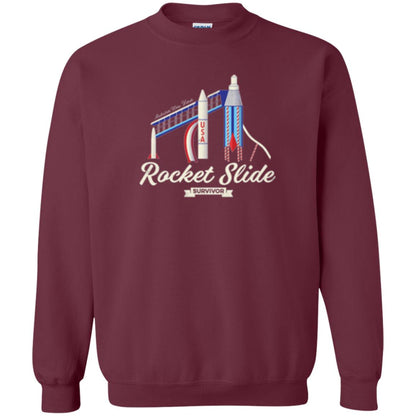 I Survived The Rocket Slide T-shirt Maroon