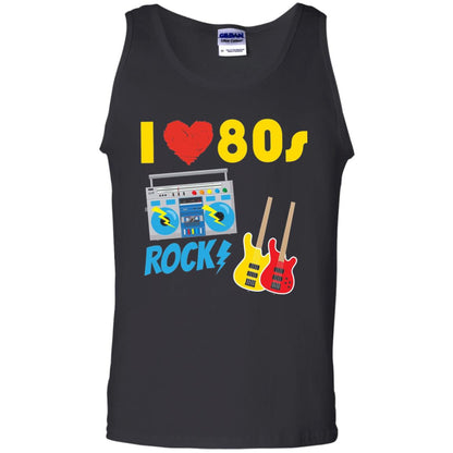 I Love The 80s Rock Eighties Shirt Black