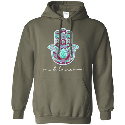 Balance Yoga Gym Hamsa T-shirt Military Green
