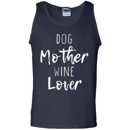 Dog Lover T-shirt Dog Mother Wine Lover T-shirt Navy