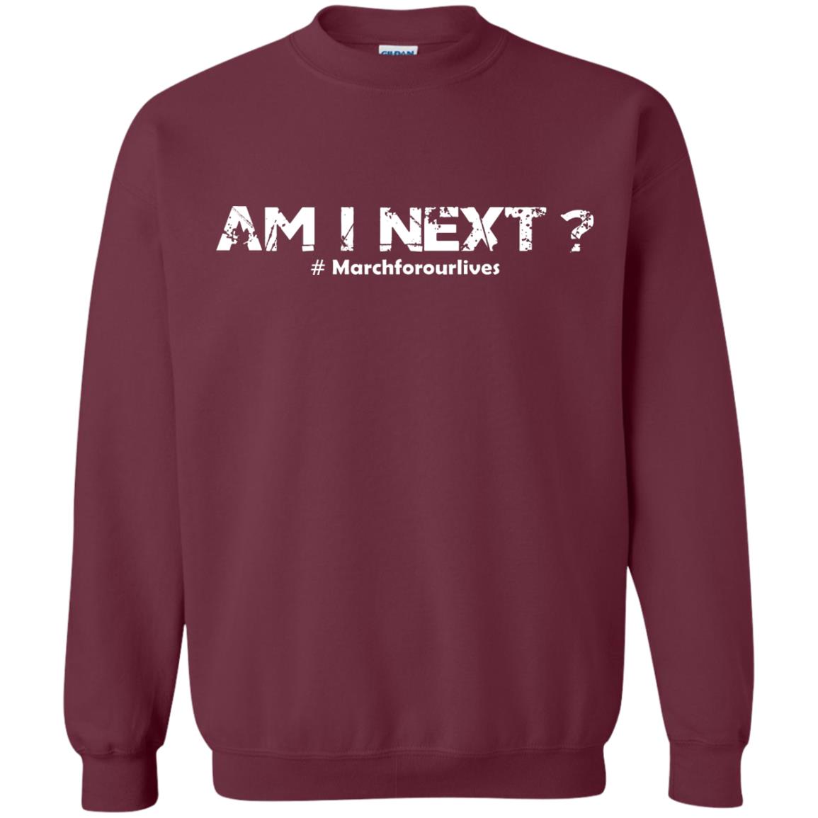 Am I Next Gun Control T-shirt Maroon
