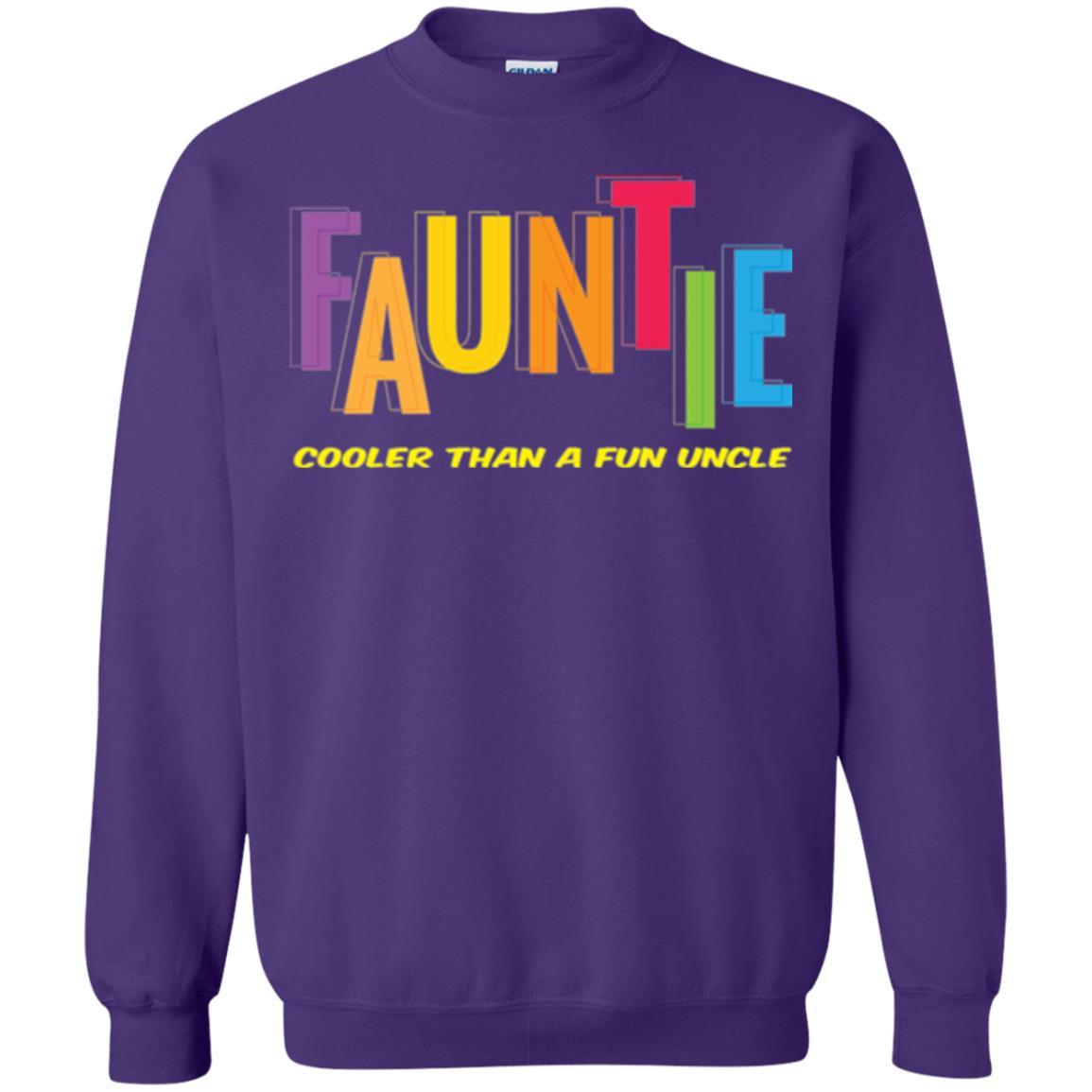 Aunt T-shirt Fauntie Cooler Than A Fun Uncle Purple