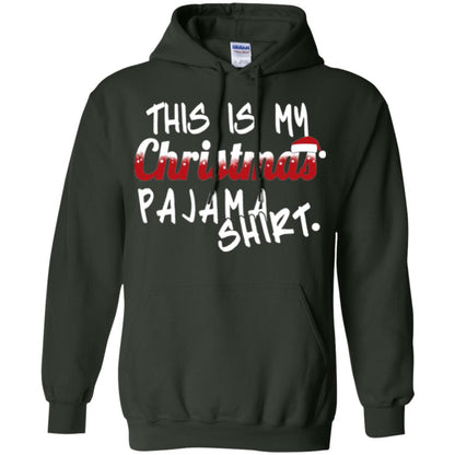 Christmas T-shirt This Is My Christmas Pajama Shirt Forest Green