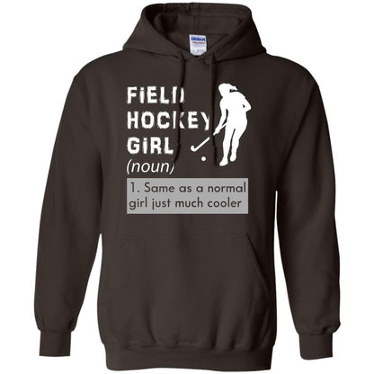 Field Hockey Girl Hockey Lover T-shirt Dark Chocolate