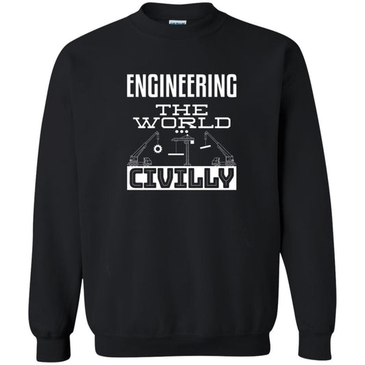 Engineering The World Civilly Civil Engineer T-shirt Black