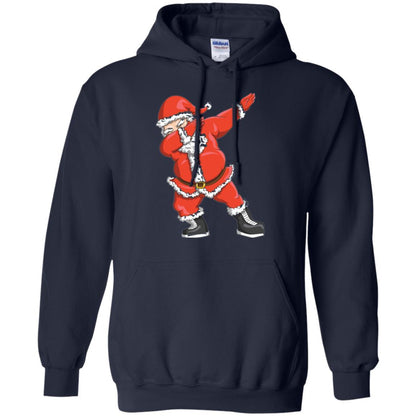 Funny Christmas T-shirt Dabbing Santa Claus Navy