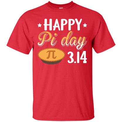 Happy Pi Day 3.14 Funny Math Lover T-shirt Red