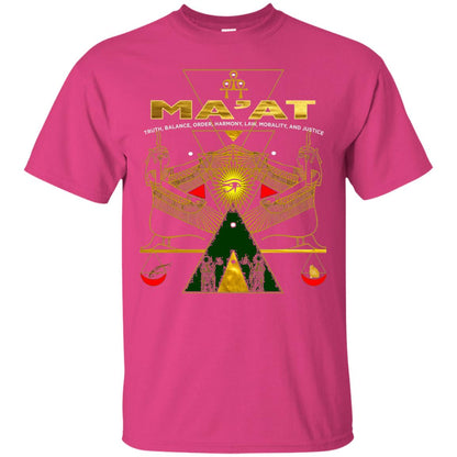 Sacred Kemetic Geometry Goddess Maat T-shirt Heliconia