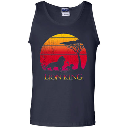Cartoon T-shirt Lion King Vintage Sunset Navy