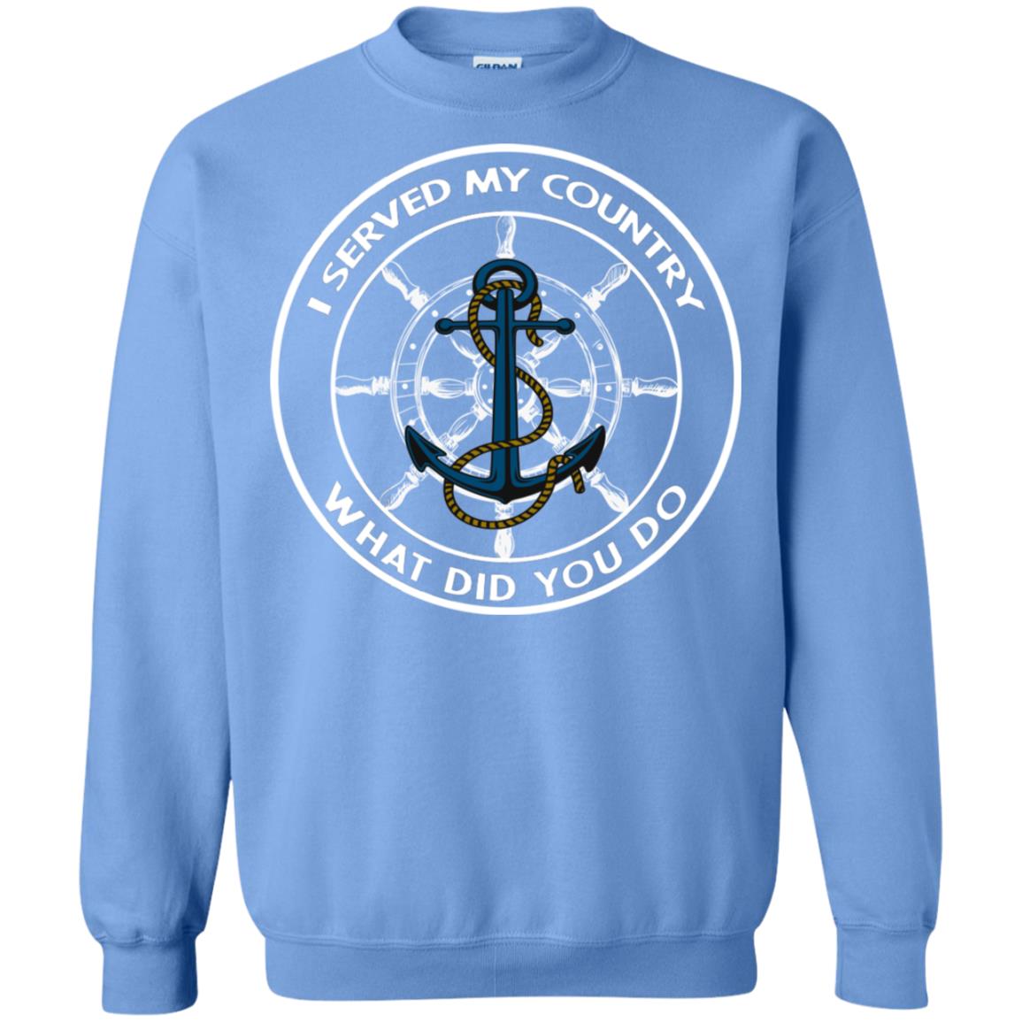 I Served My Country What Did You Do Shirt For Mens Or Womens Carolina Blue