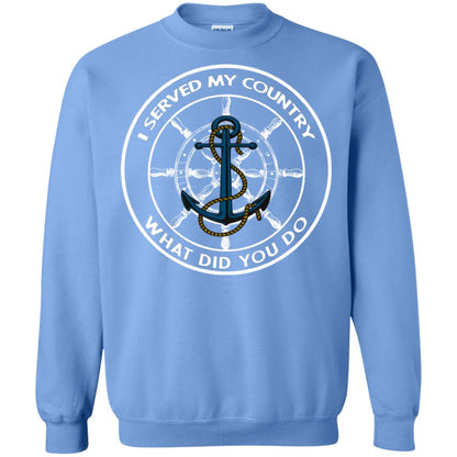 I Served My Country What Did You Do Shirt For Mens Or Womens Carolina Blue