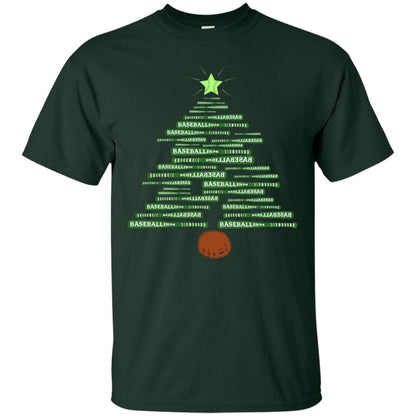 Baseballism Christmas Tree Gift Shirt Forest