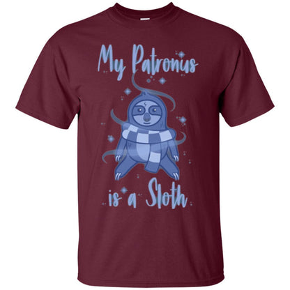 Film T-shirt My Patronus Is A Sloth T-shirt Maroon