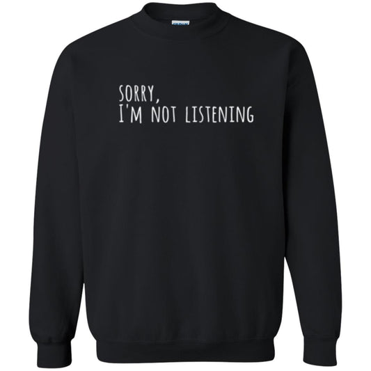 Lifestyle T-shirt Sorry I_m Not Listening Black
