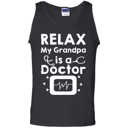 Relax My Grandpa Is A Doctor Shirt Black