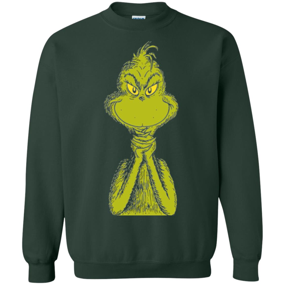 Dr. Seuss Classic Sly Grinch T-shirt Forest Green