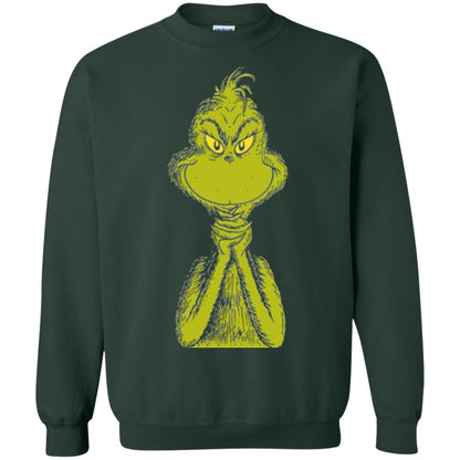 Dr. Seuss Classic Sly Grinch T-shirt Forest Green