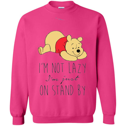 Bear Lover T -shirt I_m Not Lazy I_m Just On Stand By Heliconia