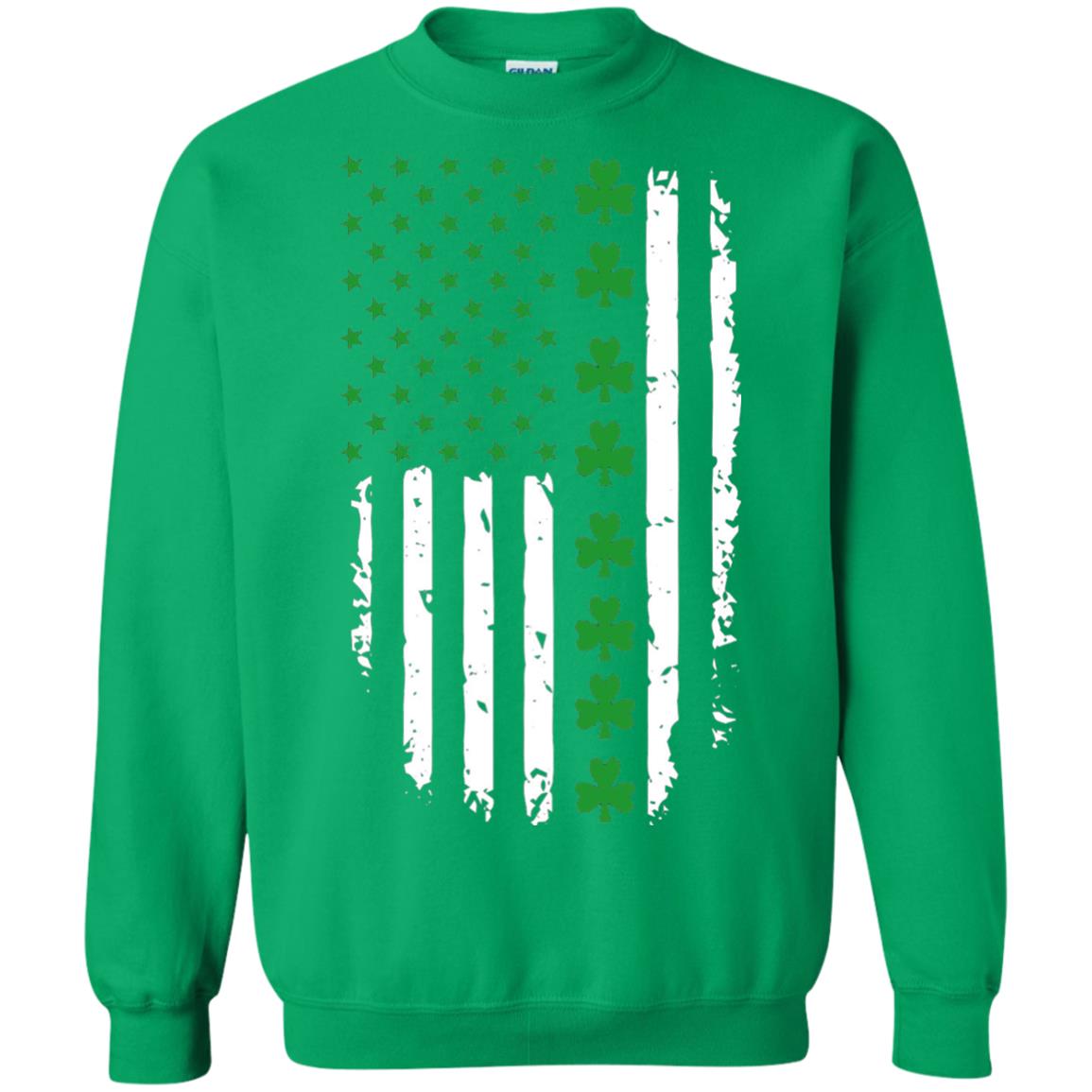 St. Patrick's Day T-shirt Irish American Flag T-shirt Irish Green