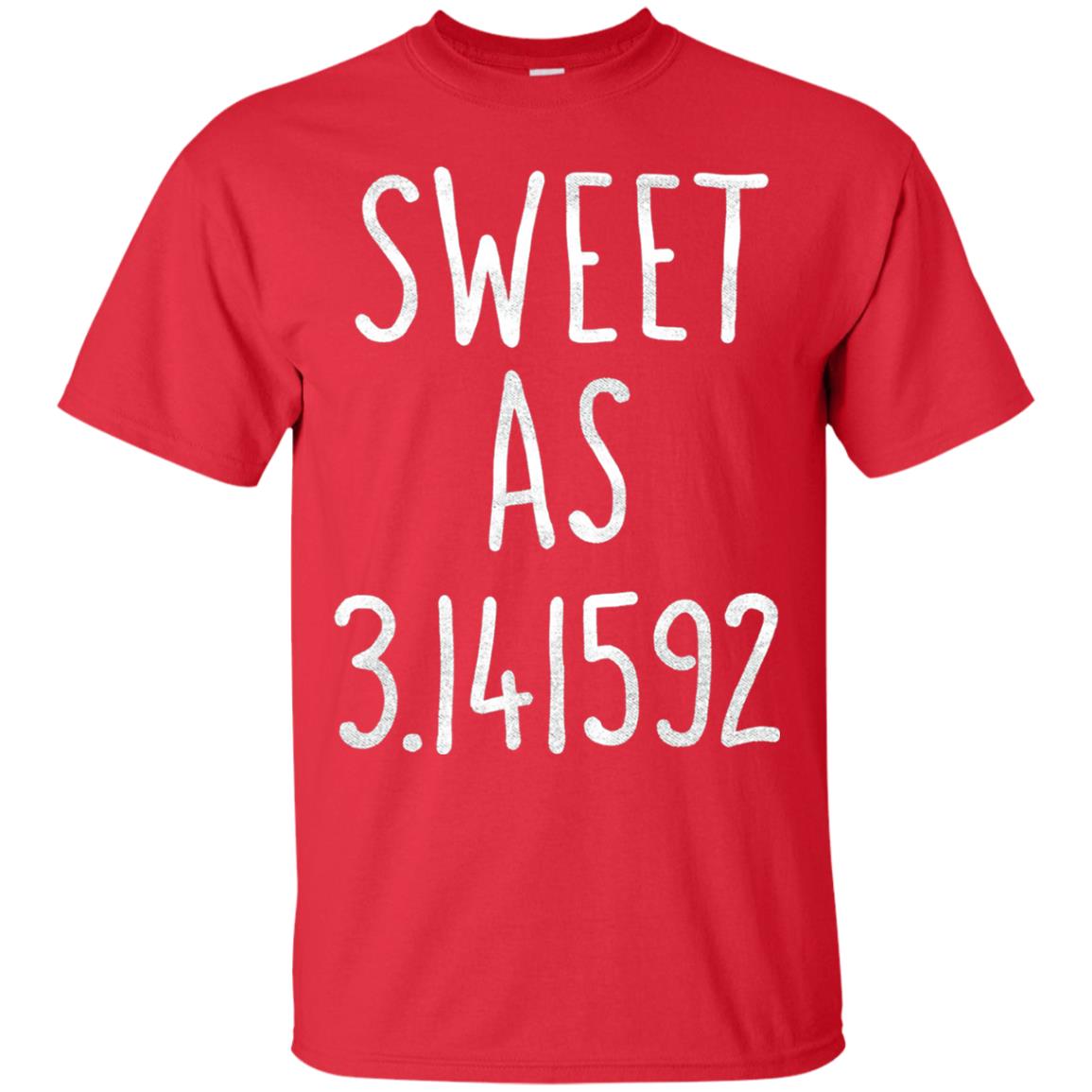 Sweet As Pi Day Math Lover T-shirt Red