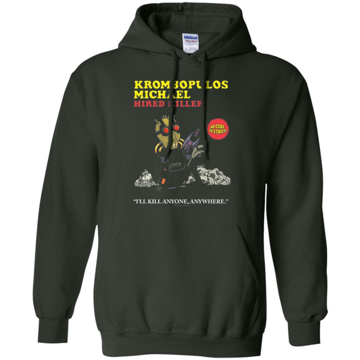 Film T-shirt Krombopulos Michael Hired Killer Forest Green