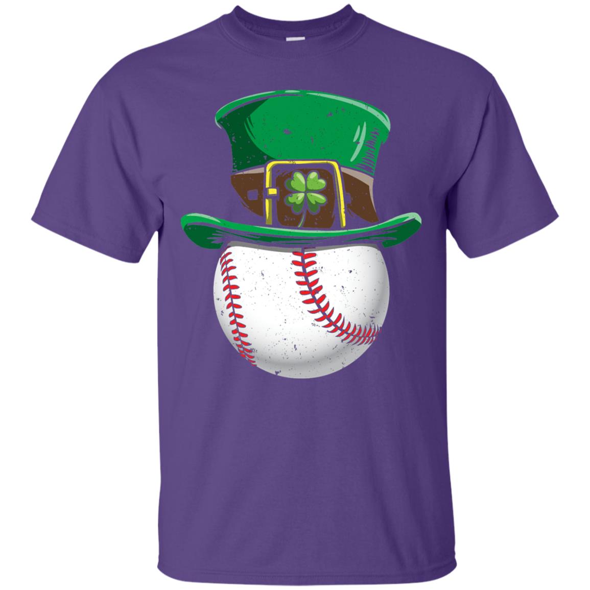Leprechaun St. Patrick_s Day Baseball Ball T-shirt Purple