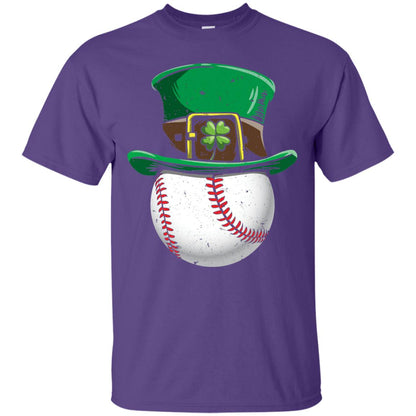 Leprechaun St. Patrick_s Day Baseball Ball T-shirt Purple