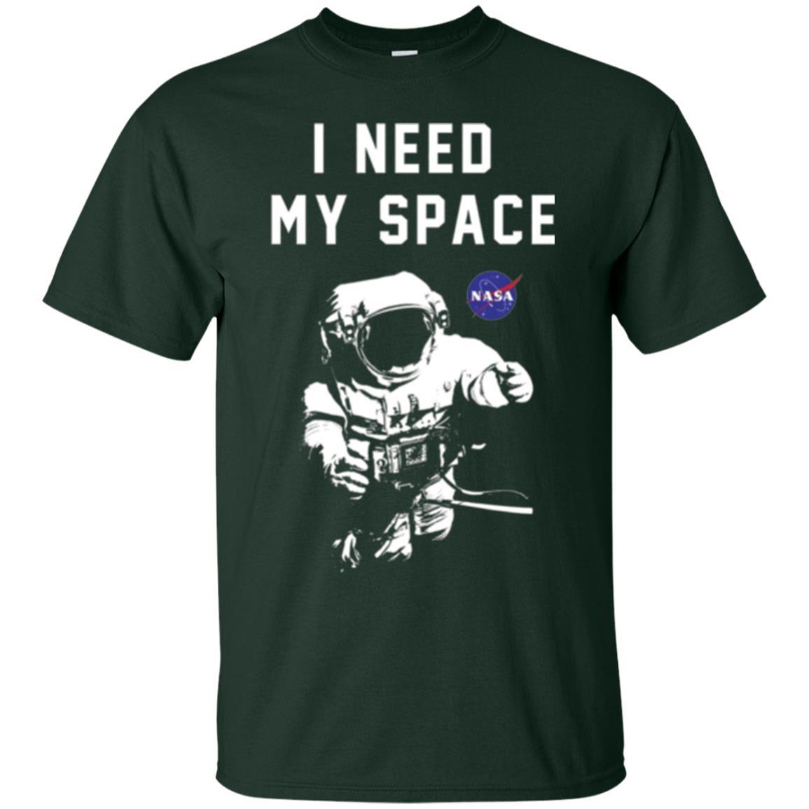 Astronaut T-shirt I Need My Space T-shirt Forest Green