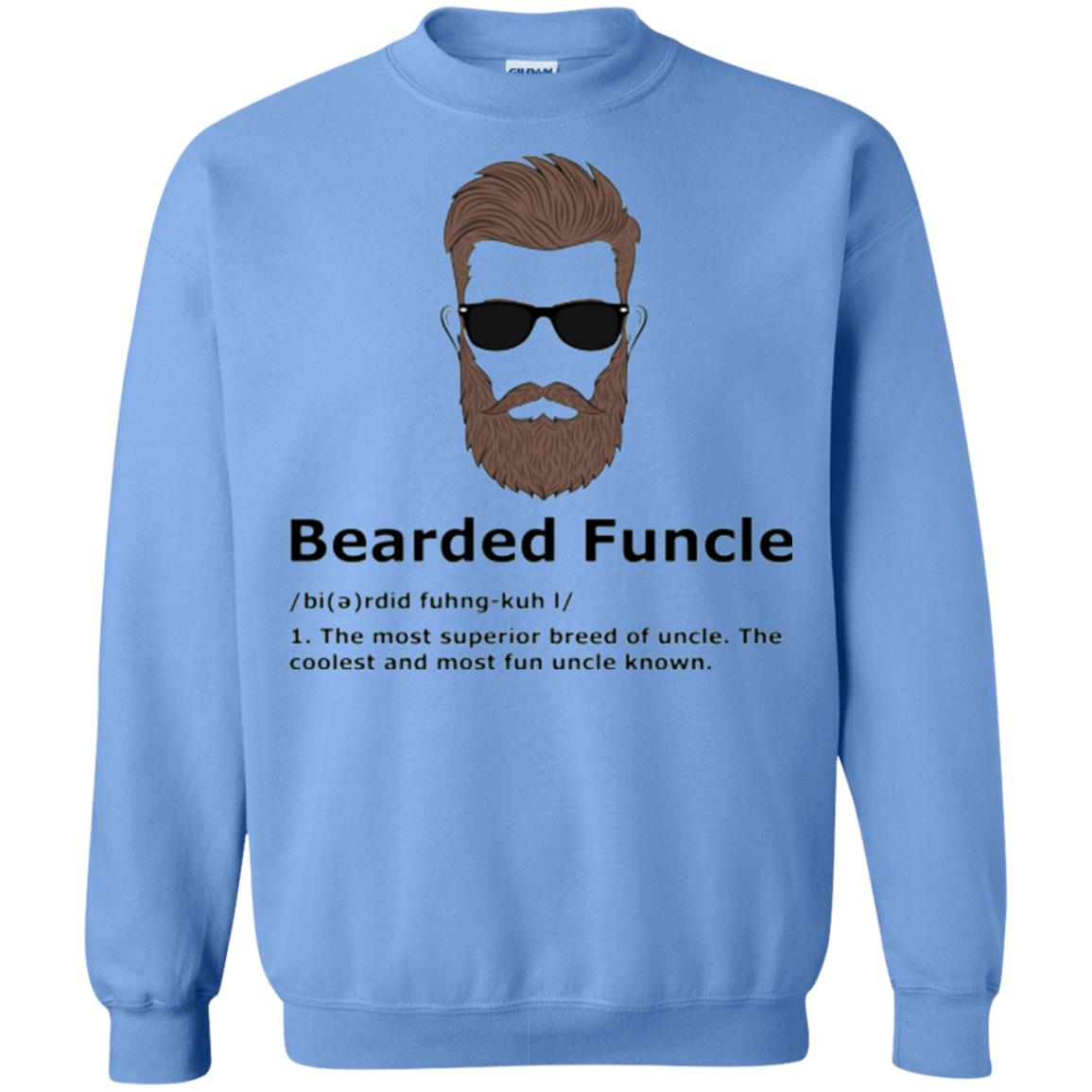 Uncle T-shirt Bearded Funcle The Most Suprior Berrd Of Uncle Carolina Blue